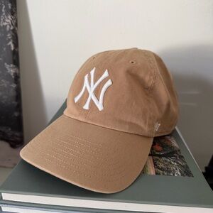 '47 New York Yankees Clean Up Ballpark Khaki/Columbia Adjustable Hat